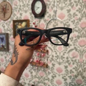 Meta Ray-Ban Matte Black Wayfarer Glasses